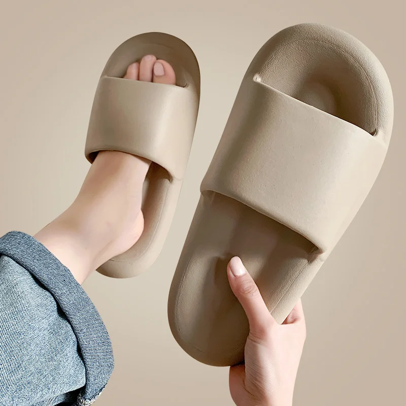 2023 Cotton Feeling EVA Women's Slippers Home Outdoor Couples Slipper for Women Summer Beach Sandals Flip Flops Bottom Shoes New