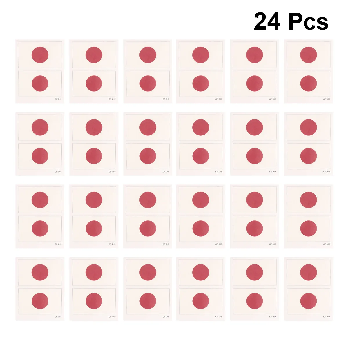 Фото Временные татуировки с японским флагом, 24 листа, безопасные для кожи, водонепроницаемые, патриотические, для лица, рук, плеч, декора автомобиля №1