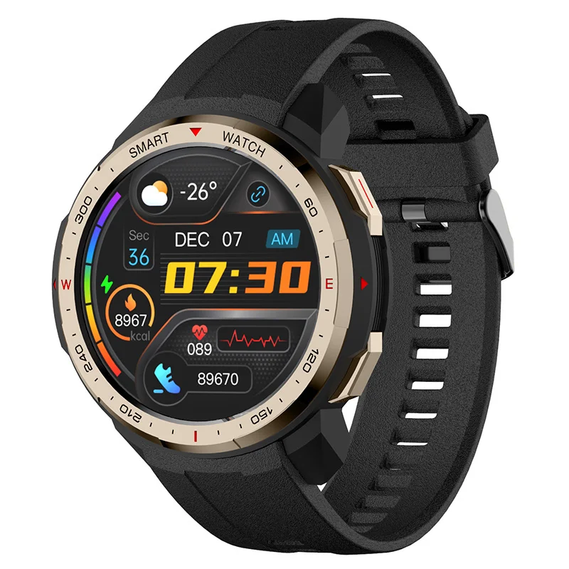 

MT12 New Smart Watch Men's Bluetooth Call 8G ROM TWS Local Music Android IOS Recording Sports Fitness Tracker Compass For Xiaomi