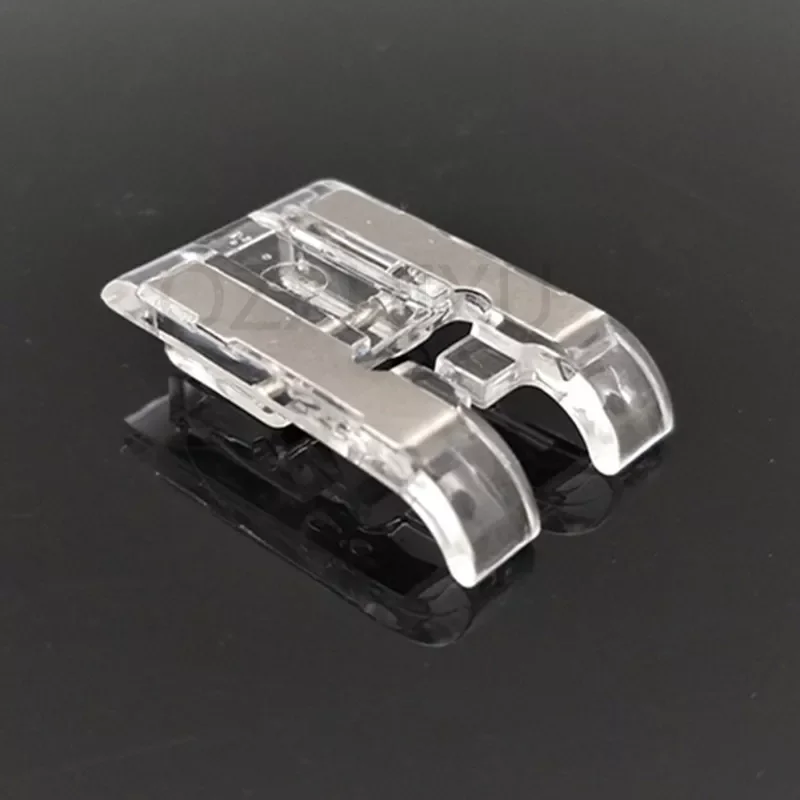 

JMT 5mm Clear Open Toe Satin Stitch Presser Foot For All Domestic Low Shank Snap-on Sewing Machine Accessories 7YJ313