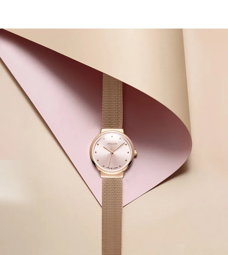 JULIUS золотые часы женские креативные стальные с браслетом Relogio Feminino распродажа