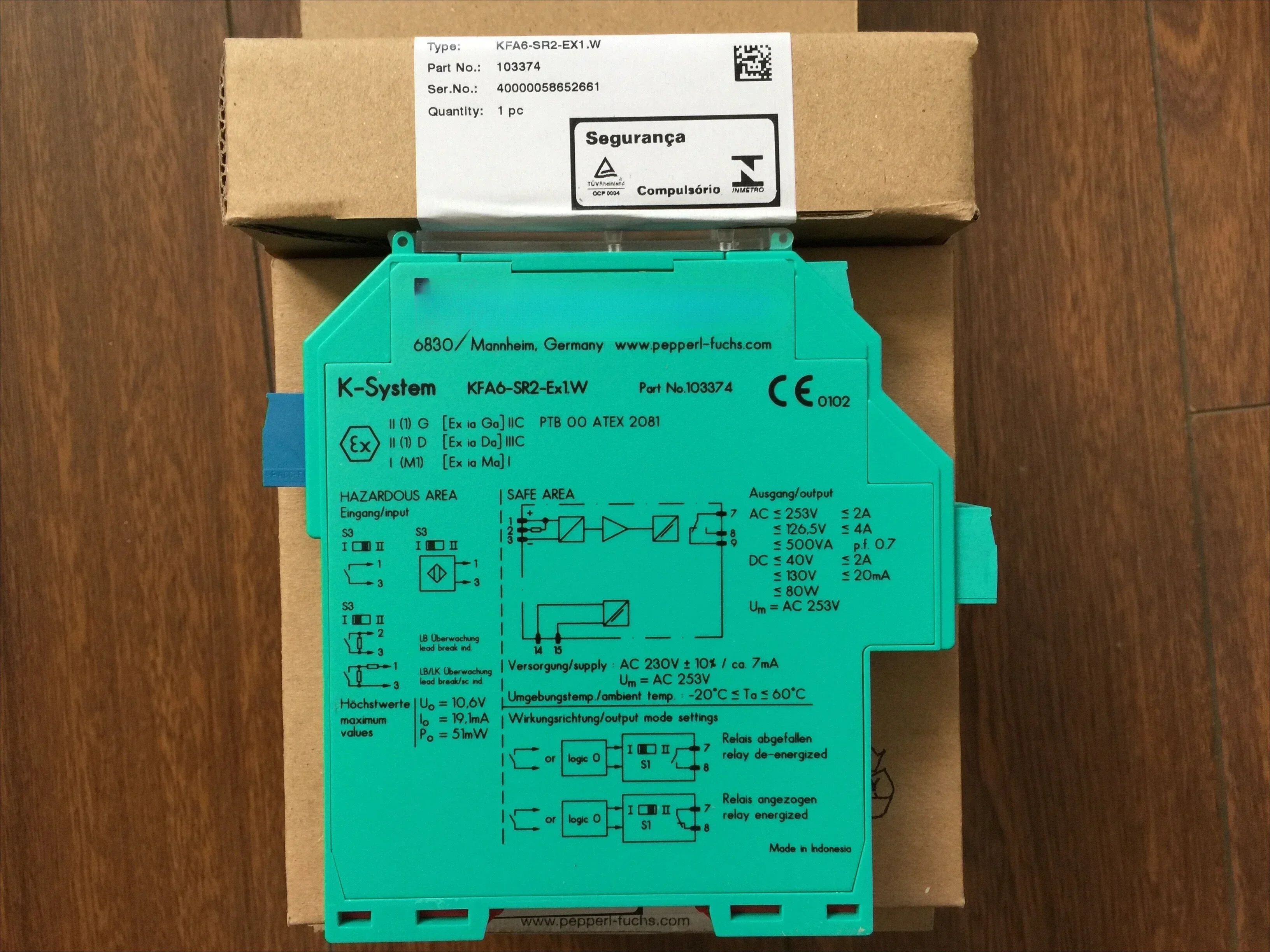 KFDO-CS-EX1.54 Новый импортный защитный барьер KFD-TR-Ex1 изоляционный
