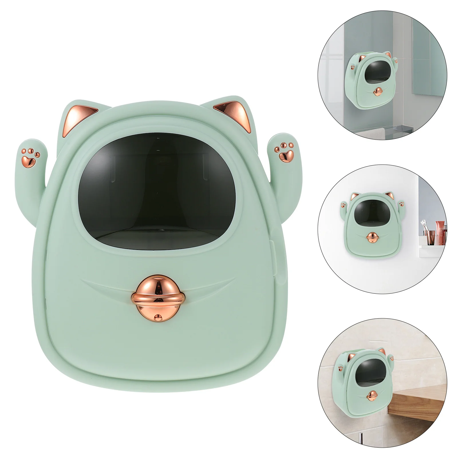 

Wall-mounted Tissue Box Multi-purpose Storage Rack Bathroom Tissue Box