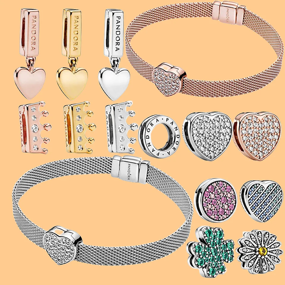 

Original S925 Sterling Silver Bracelet Accessory Clip Suitable for Charming Silver Bead Bracelet DIY Women's Light Luxury Jewelr