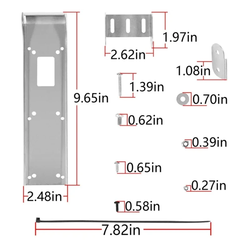 Кронштейн преобразователя 000-10874-001 Стабильная опора для крепления на транце