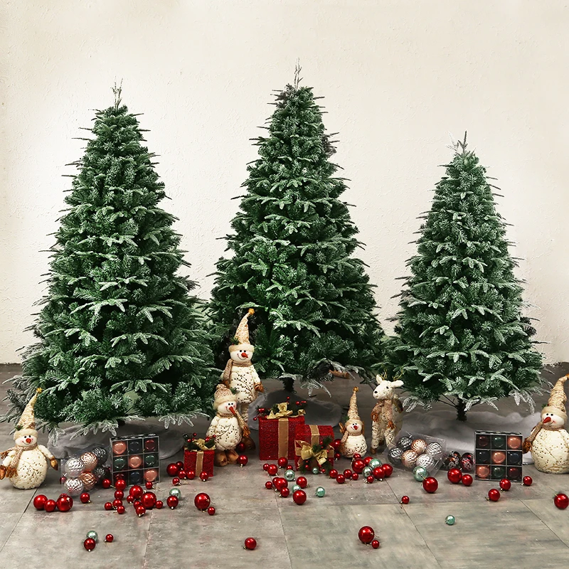 

Christmas tree encrypted white simulated snow tree high-grade PE Snowflake Christmas tree crystal snowflake shooting decorations
