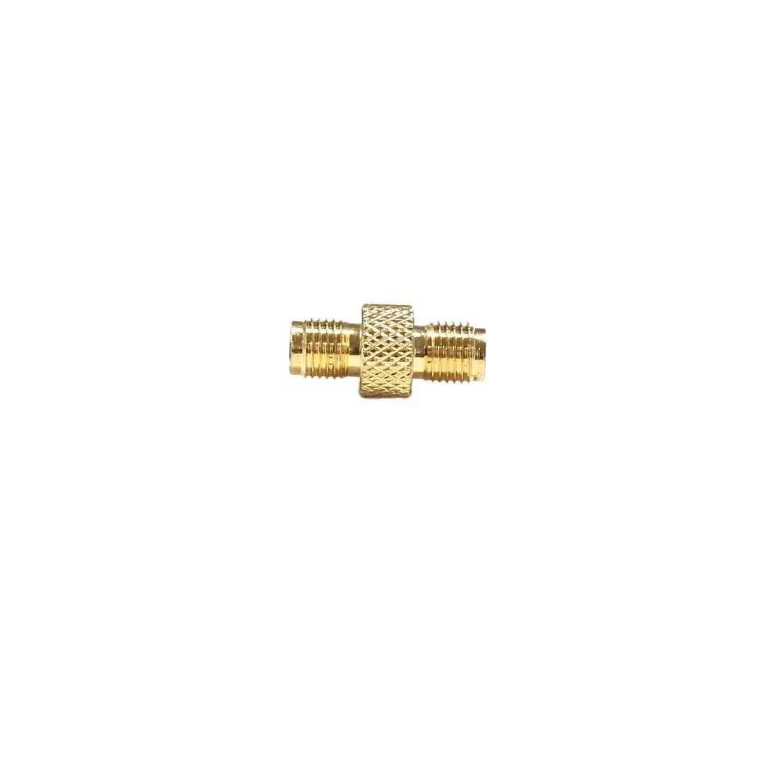 

1pc SMA Female to Female Jack RF Coax Adapter Convertor Straight Textured Disc Goldplated NEW Wholesale