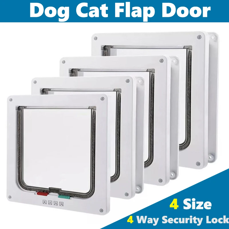 

Откидная дверь для собак, кошек, котят, 4 положения