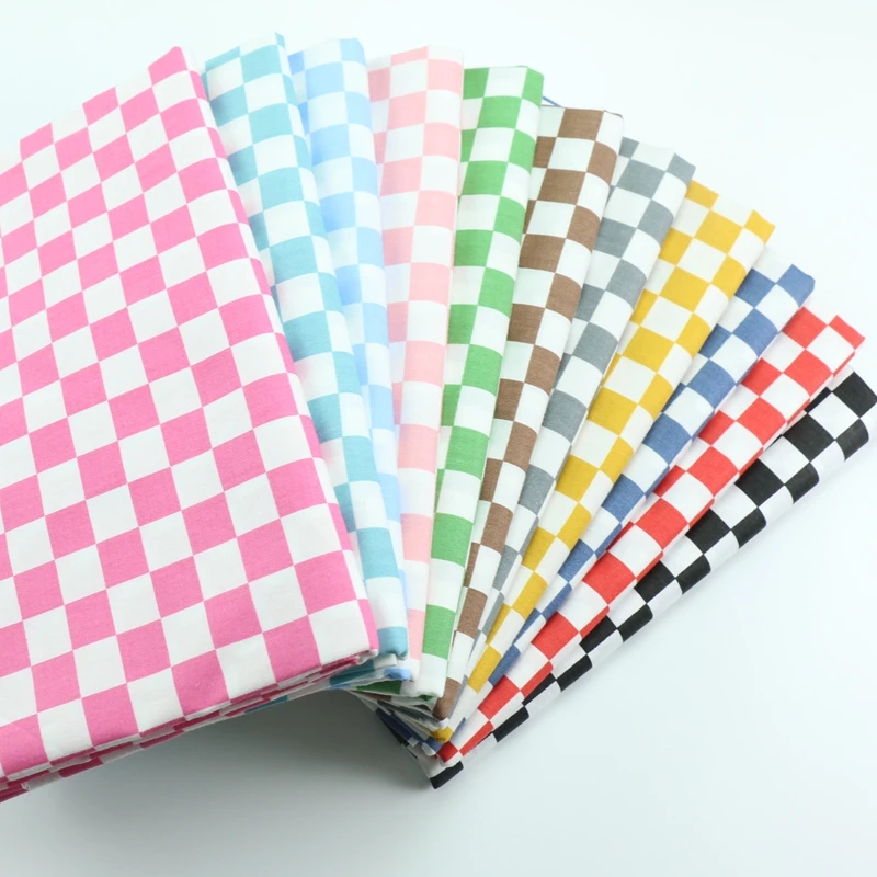 Тонкая черно-белая фотомозаичная квадратная хлопковая Шахматная юбка полиновая