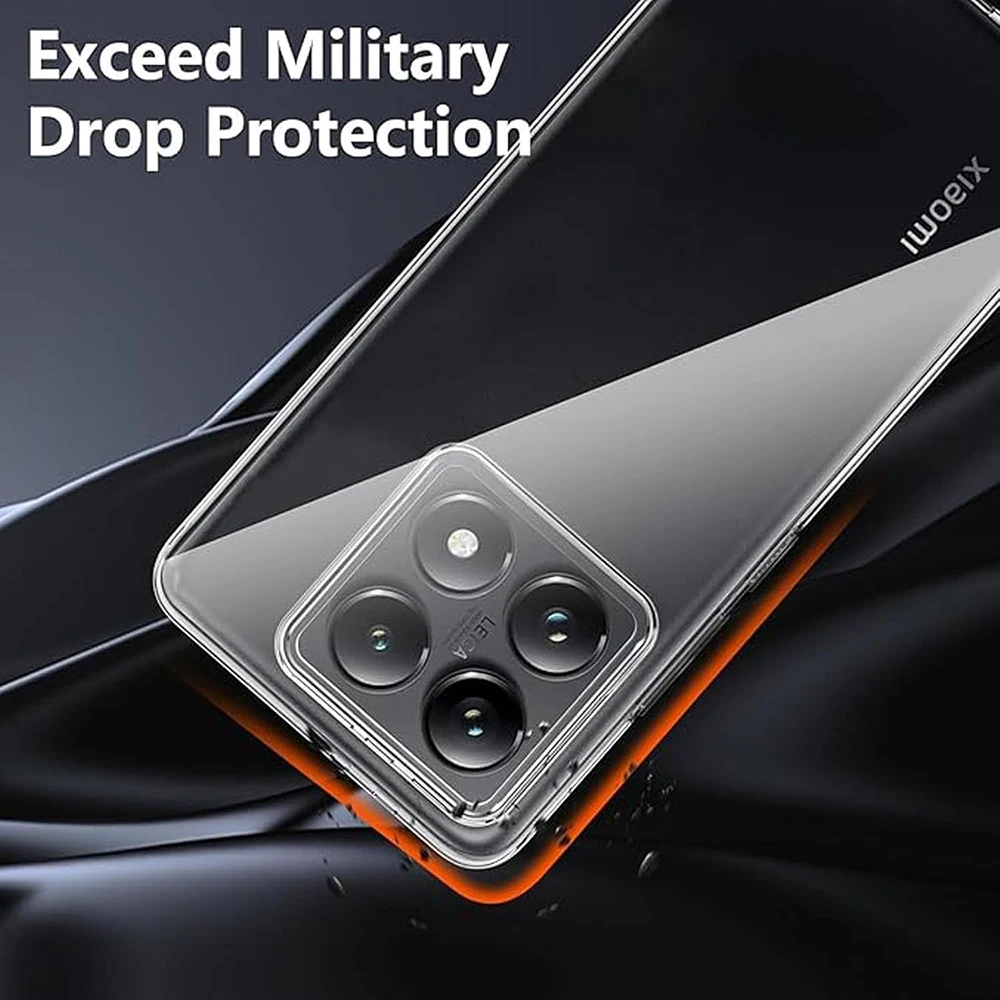 Фото Для Xiaomi 14T 14 13T 13 Pro: Прозрачный силиконовый мягкий чехол, ультратонкая противоударная задняя крышка из ТПУ для Mi 14 13 T TPro №3