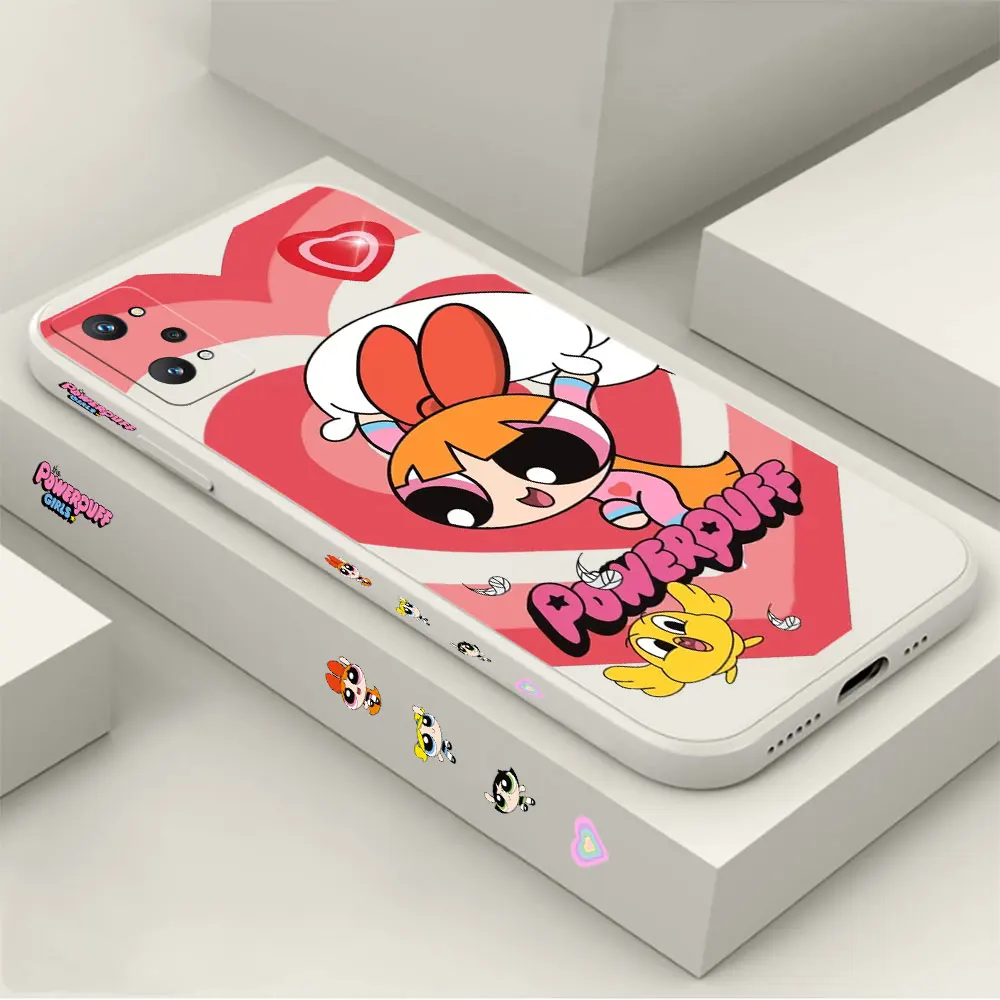 

P-Powerpuff G-Girls Anime Phone Case For Xiaomi 8 6 6X A2 CC9 CC9E Black Shark 5 4 3 PRO CIVI 3 2 5G Liquid Silicone Cover Cqoue