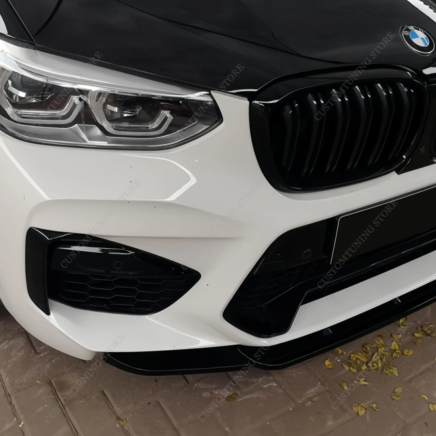 Фото Диффузор для переднего бампера BMW F97 X3M F98 X4M M, 2019-2021 №2