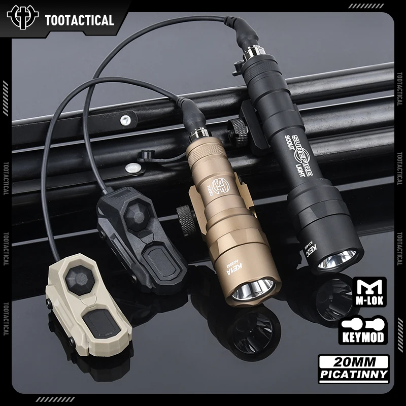 Фонарик WADSN Surefir M300C M600U двухфункциональный переключатель контроля давления Axon M600u