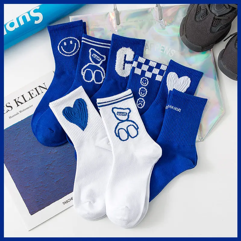 Милые спортивные носки в стиле ретро японском женские сетчатые с красным