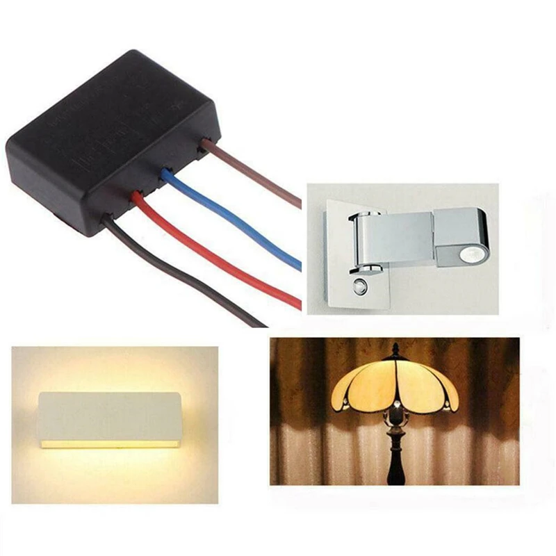 

3 Way AC 100-240V 50Hz Desk Light Parts Touch Control Sensor Lamp Switch Dimmer For Bulbsc Sensors 1A Touch Switch Metal
