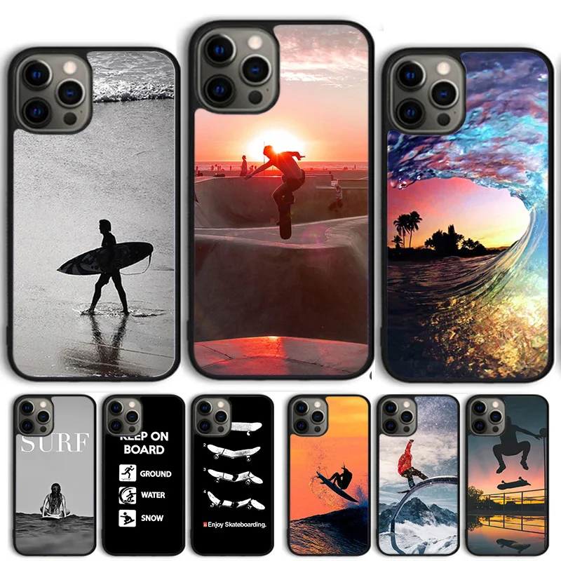 KEEP ON BOARD RadAct Skateboard Surf Snowboard Phone Case Fo