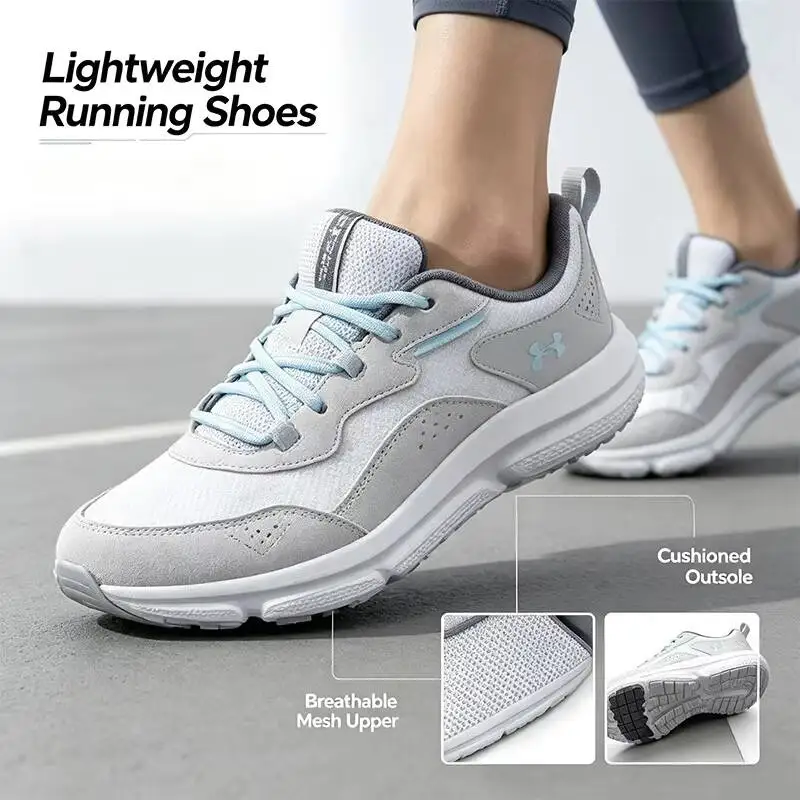 Фото Новые женские кроссовки Underarmour Charged Verssert 2 Sports S, удобные, износостойкие, с амортизацией, для бега, 3027180-100 №2
