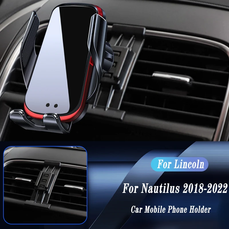 

Автомобильное беспроводное зарядное устройство, автомобильный держатель телефона для Lincoln Nautilus 2018-2022, регулируемый кронштейн для GPS-навига...