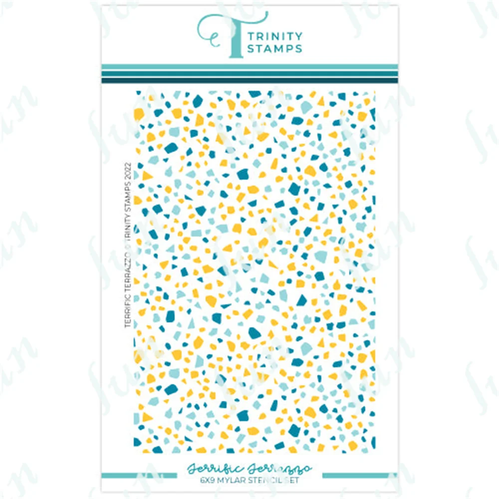

Hot Sale New Terrific Terrazzo 6x8 Layering Stencil Set Handmade Diy Scrapbooking Diary Greeting Cards Decoration Embossing Mold