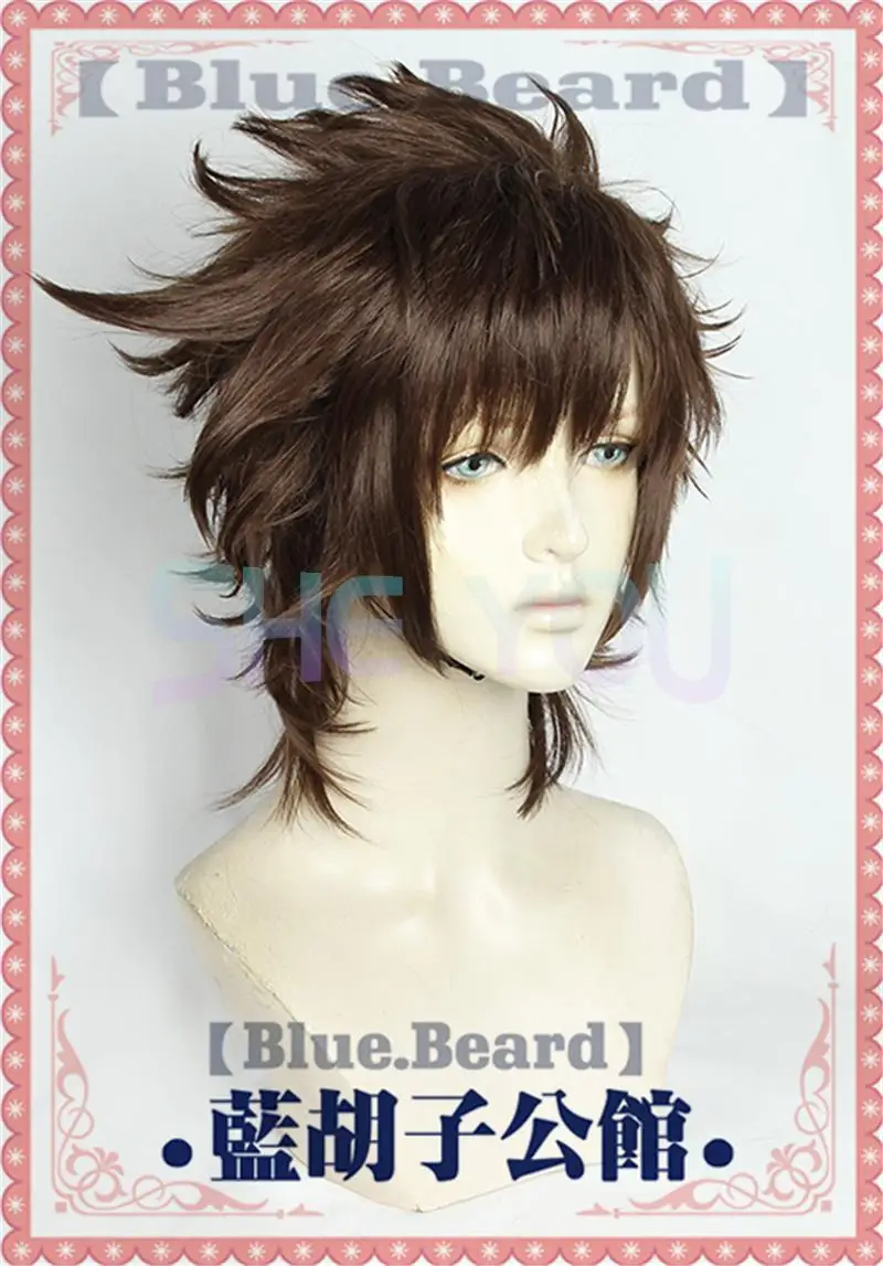 Приключения Джоджо Джозеф Joestar парики Косплэй костюм короткие коричневый парик