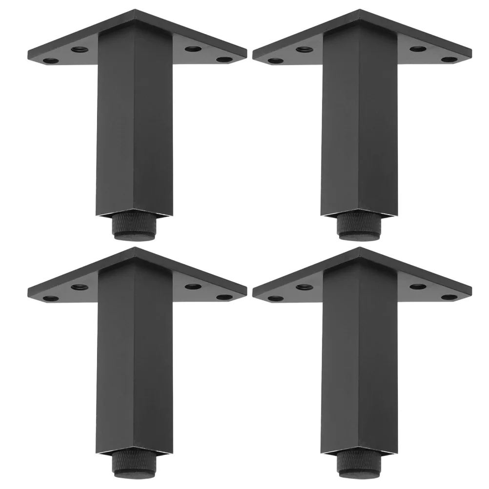 4 Pcs Adjustable Feet Height Adjuster Couch Foot Rest Support Leg Legs Aluminum Alloy Replacement Furniture Sofa images - 6