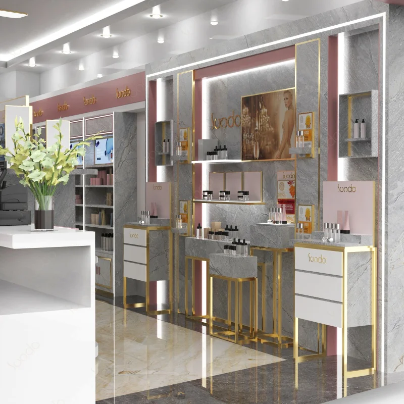 Custom. SUNDO Factory прямые лаки для ногтей демонстрация духов розничного магазина