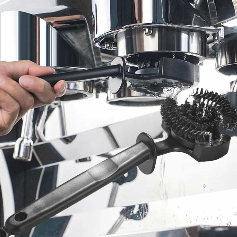 

Coffee Machine Cleaning Brush Replaceable Head Long Handle Coffee Grinder Cleaning Tool Home Kitchen Tool