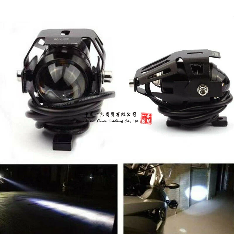 

Motorcycle LED Angel Eye Headlight Lamp Projector DRL for Hellr OSRAM Sportster Jeep Chopper Cruiser Suzuki Headlamp DUCATI