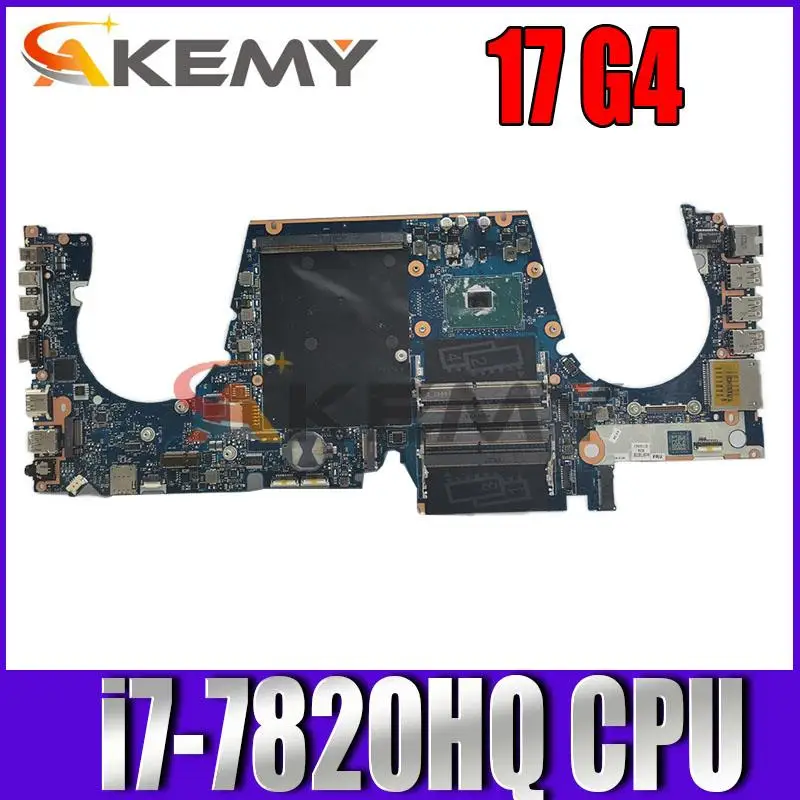 

LA-E171P original Motherboard 921328-001 For HP ZBook 17 G4 laptop Motherboard mainboard With SR32N i7-7820HQ CPU 921328-601