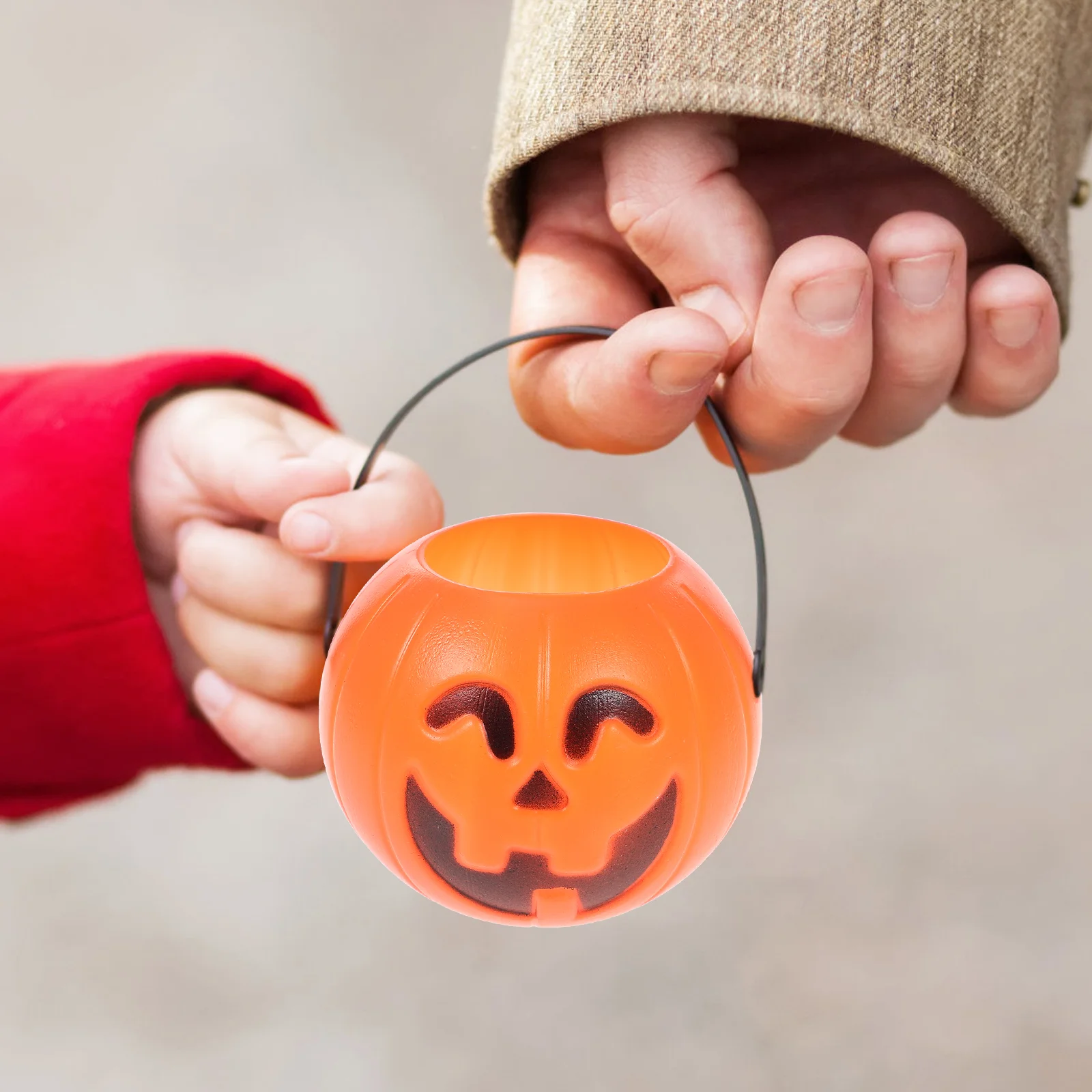 

Pumpkinbucket Buckets Treat Trick Or Candykids Mini Holderbasket Container Decor Pail Baskets Witchpumpkins Bags Party Prop
