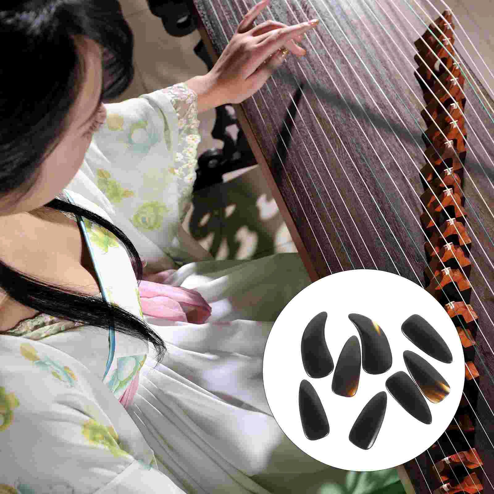 

8 шт., профессиональные китайские Пластыри для пальцев Guzheng