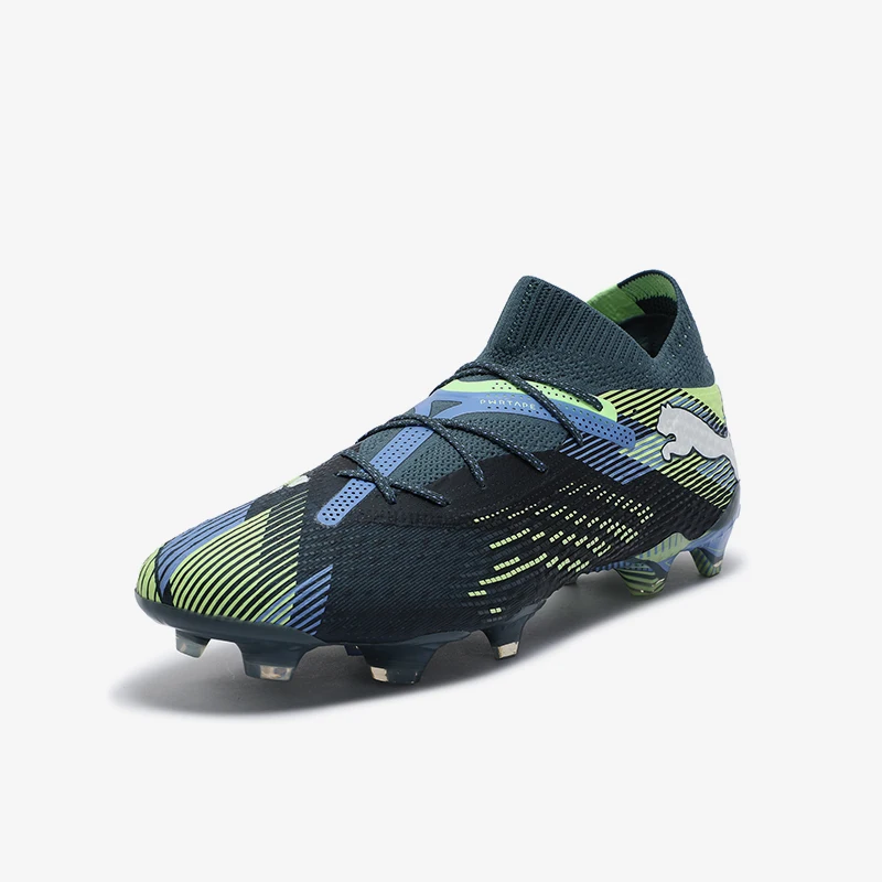 Фото Оригинальные мужские футбольные кроссовки Puma FUTURE 7 с амортизацией для тренировок на натуральном газоне 107916-03 №3