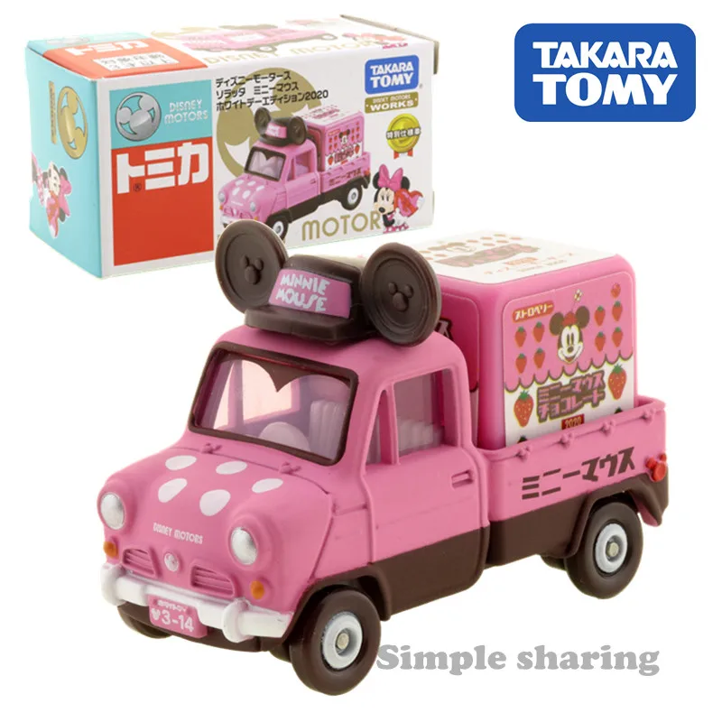 

Tomica Дисней Моторс сората Минни Маус белый день 2020 модель транспортера
