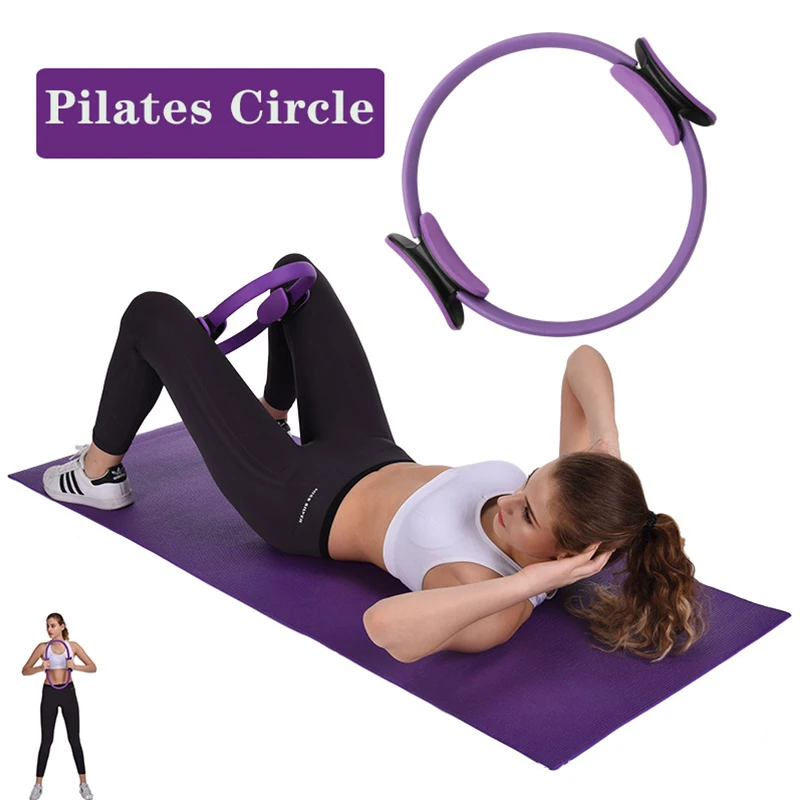 

Pilates Circle Yoga Ring Women Home Gym Equipment Workout Sports Magic Yoga Wheel for Toning Thighs Abs Legs Fitness Accessories