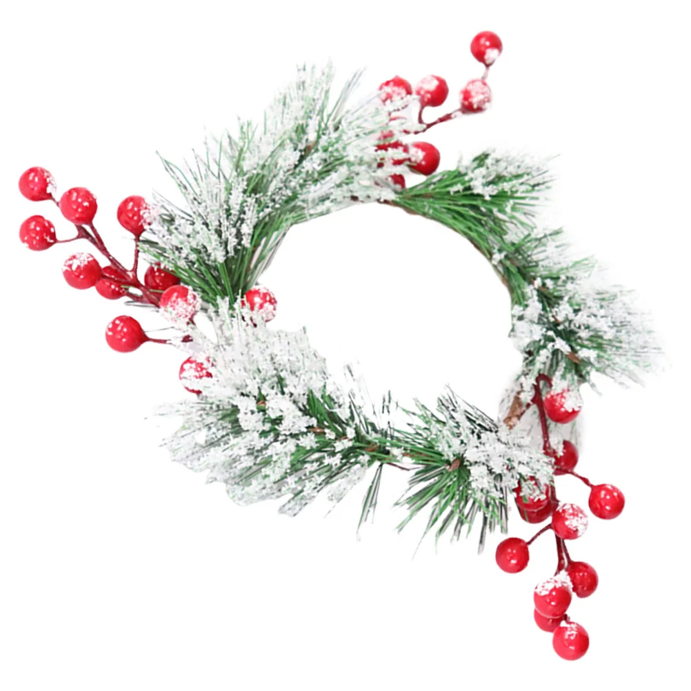 

Christmas Ring Holiday Wreath Ring Christmas Table Decoration Door Wall Wreath