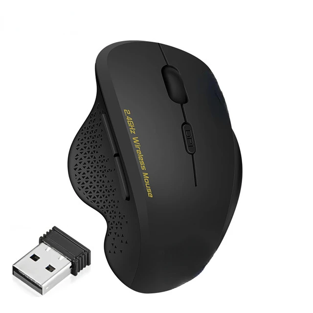 

Wireless Mouse Computer 2.4 Ghz 1600 DPI Ergonomic Mouse Power Saving Mause Optical USB PC Mice for Laptop PC
