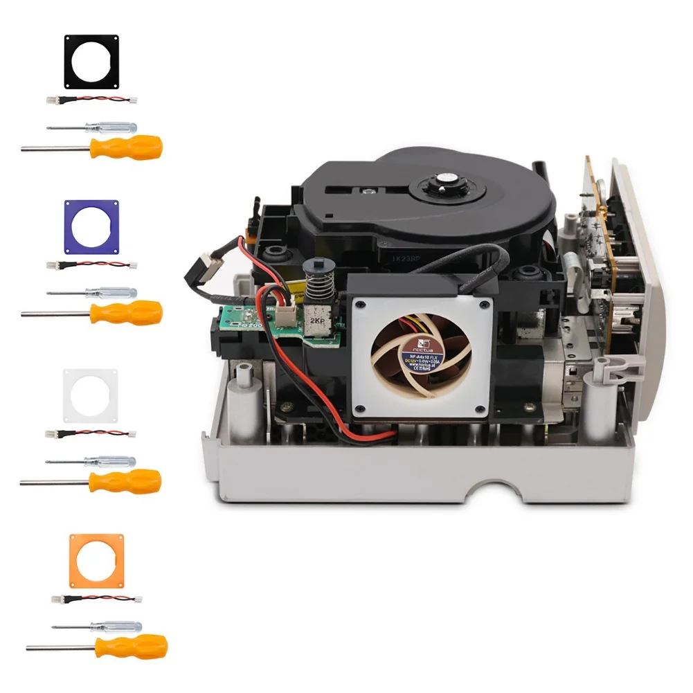 

Игровая консоль, мини-вентилятор, набор для 3d-печати, бесщеточный радиатор, 3D-печать, комплект для игровой консоли NGC Gamecube