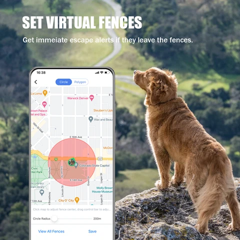 Водонепроницаемый локатор для домашних животных. Сигнализация ультра-защиты. Обеспечивает безопасность домашних животных, плата за низкую подписку.