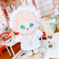 all match white shirt black pajamas skirt 20cm suit 20cm doll clothes star toy doll wear