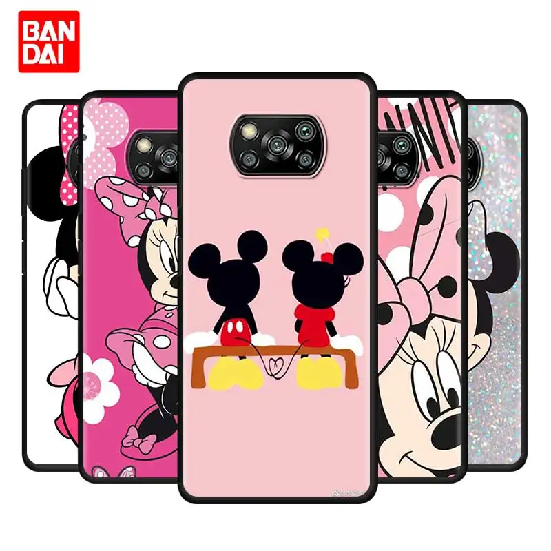 

Disney Minnie Mouse Case for Xiaomi Mi Poco X3 NFC M3 F3 Note 11 10s 10t 9t K40 Pro Plus Ultra Cover Funda Coque Capa Silicone