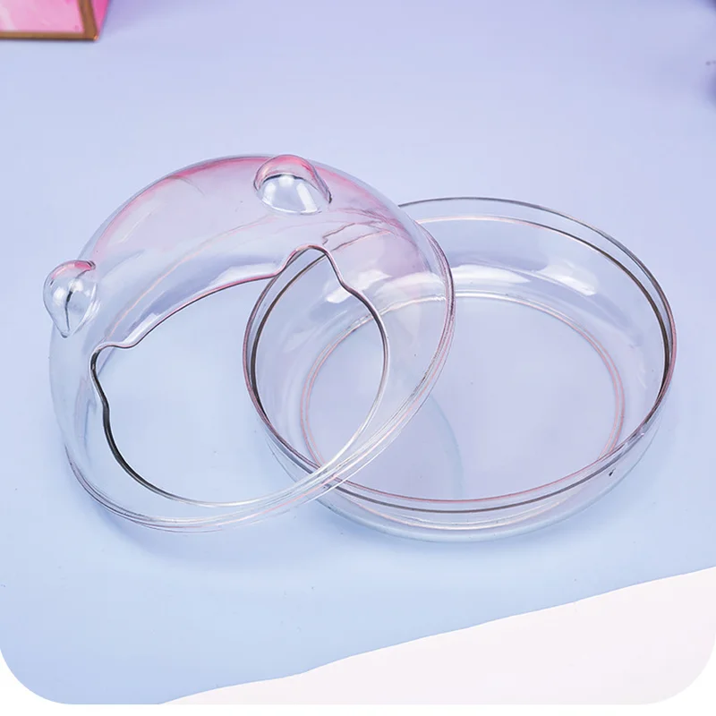 bear shaped hamster bathroom fully transparent observation bathroom hamster mouse toilet small pet cage box acrylic house free global shipping