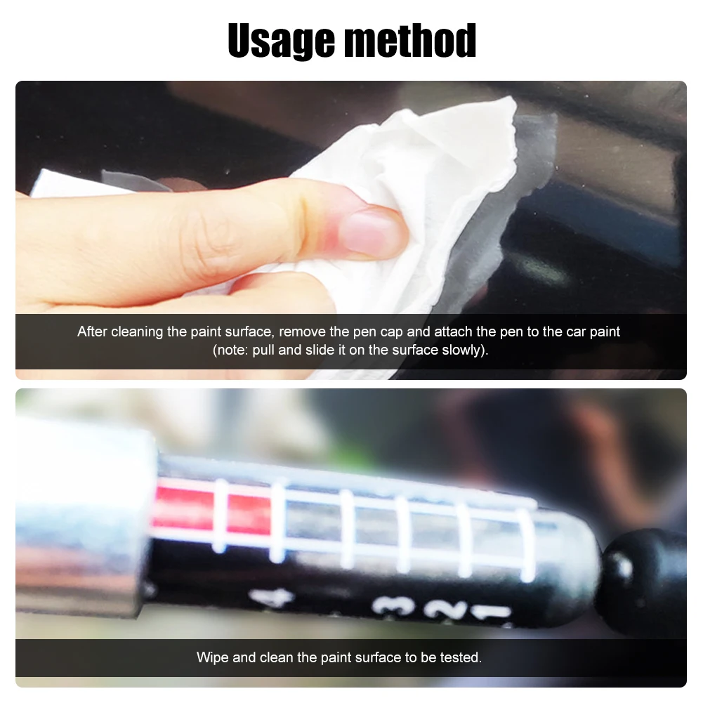 Тестер толщины лакокрасочного покрытия автомобиля портативный измеритель с