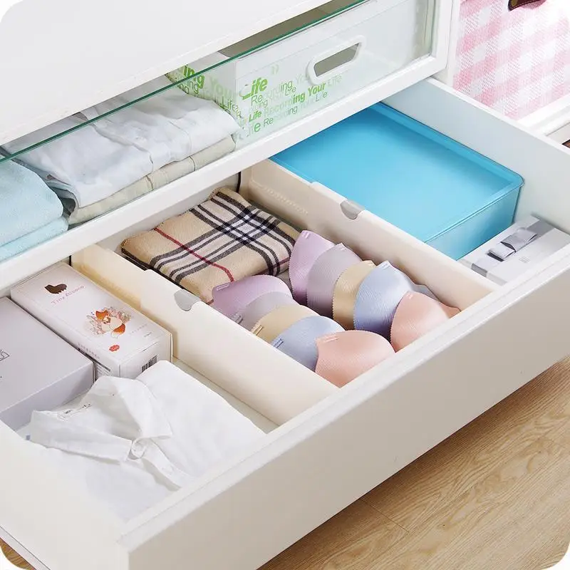 

Adjustable Drawer Dividers Organizers Separators Retractable Partition kitchen Drawer Organizer Storage Clapboard For Clothes