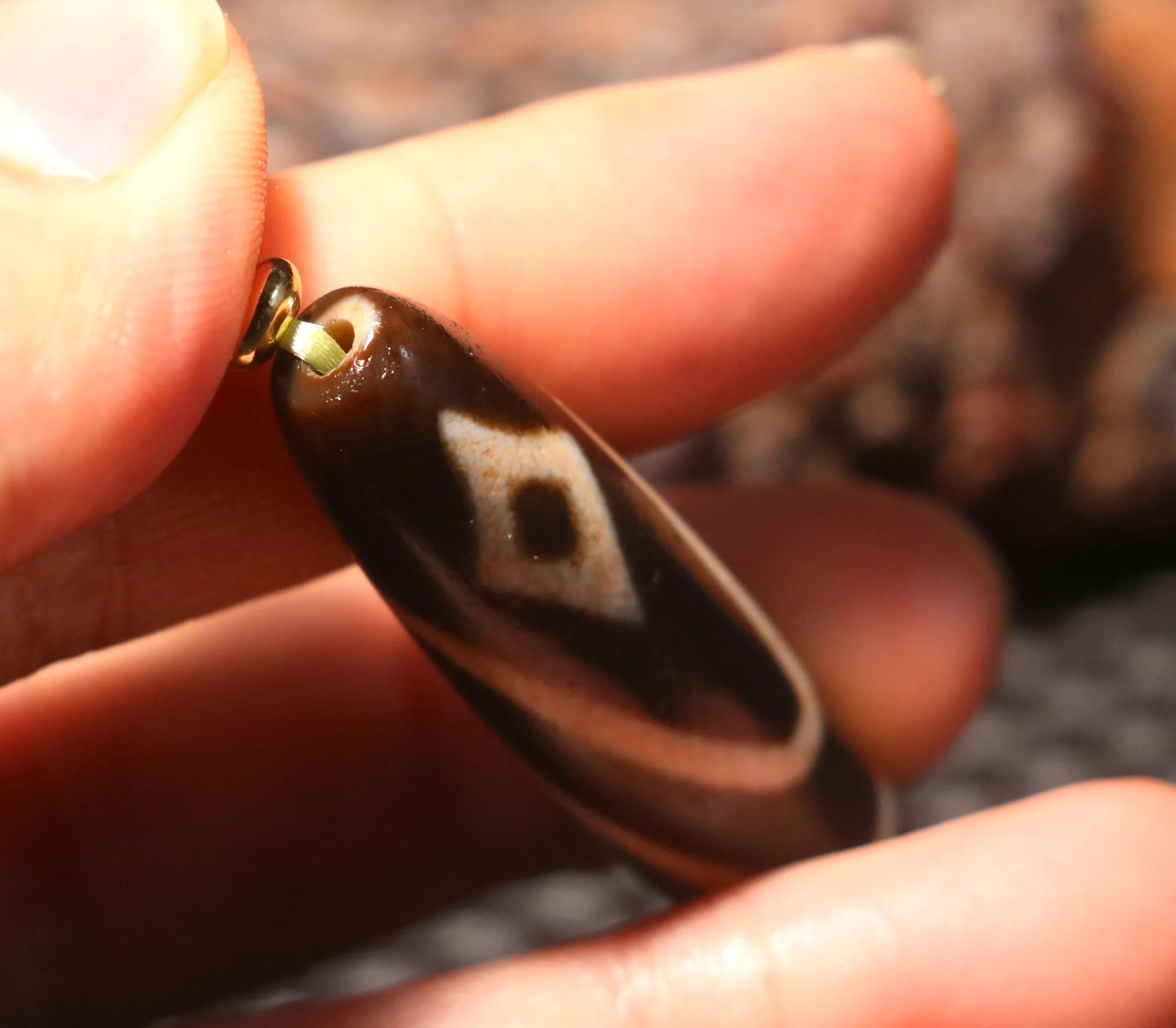 Уникальный узор волшебный тибетский старый агат гора 2 подвеска из бисера дзи с