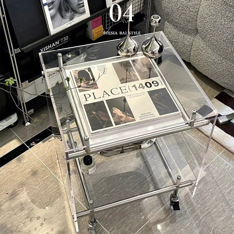 

Журнальные столики для макияжа T50CJ, компьютерная круглая подстилка, средний столик для бистро, минималистичный пол, постельная промышленна...