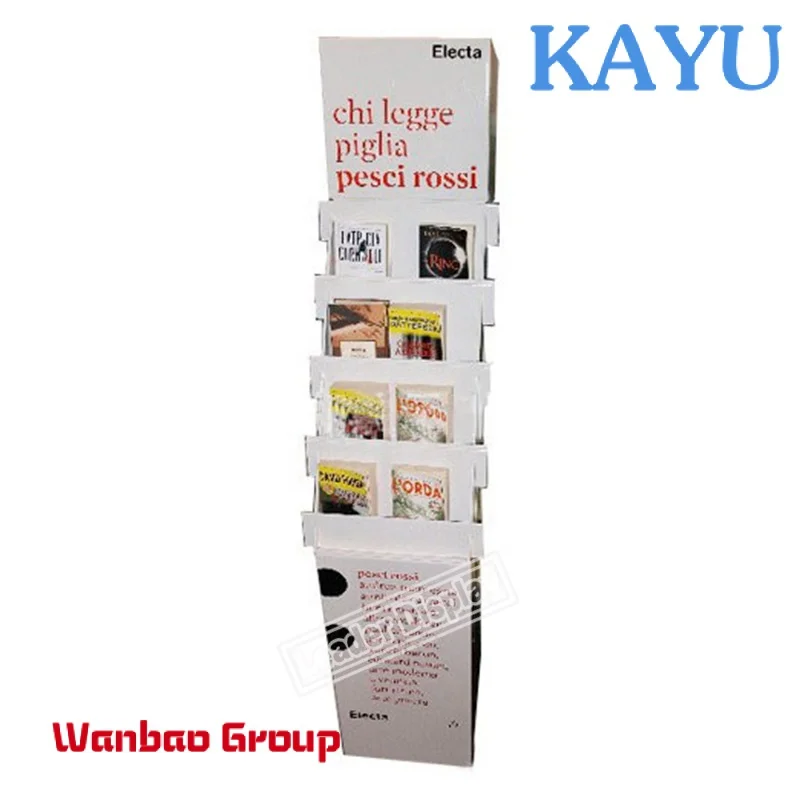cardboard calendar/book/brochure/newspaper/iphone/soap cutout advertising product poster floor stand