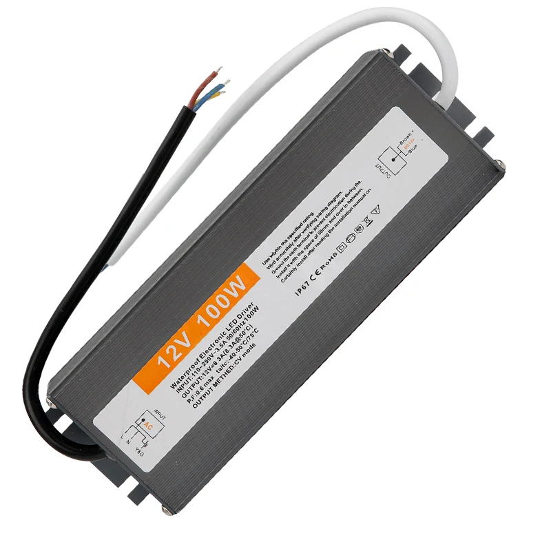 Трансформатор для освещения 110-250 В переменного тока в постоянный ток 12 100 Вт а