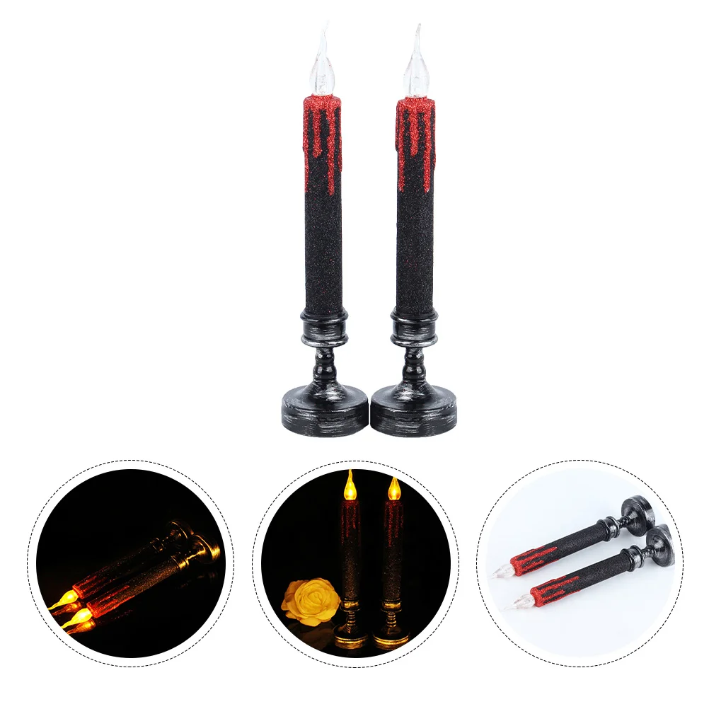 

2pcs Tea Flickering Flameless Tealight Pumpkins Lantern Party Lamp