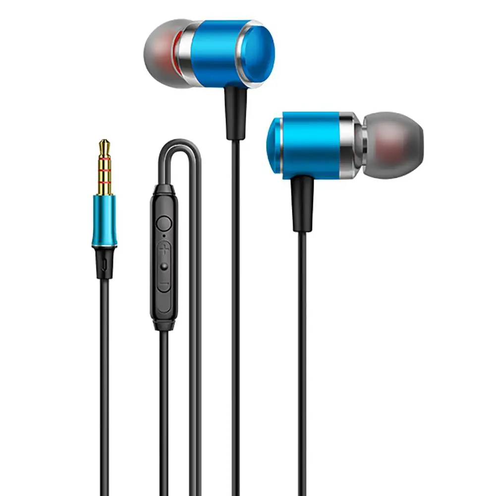

3.5mm In Ear Headset Bass Music Earphones Wire-controlled Smart Calling Headphones With Microphone For Android V2 dropshipping