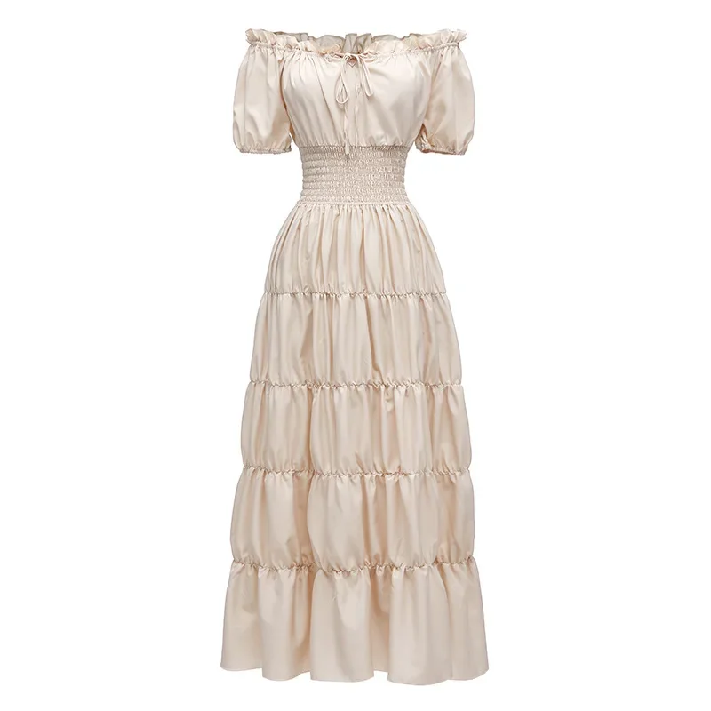 w średniowiecznym stylu damskim przebranie na karnawał z krótkim rękawem wiktoriański gotycki kostium pirata Halloween kar...